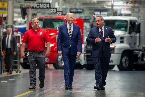 President-Joe-Biden-Walking-Through-Mack-Trucks-Lehigh-Valley-Operations-7.28.21